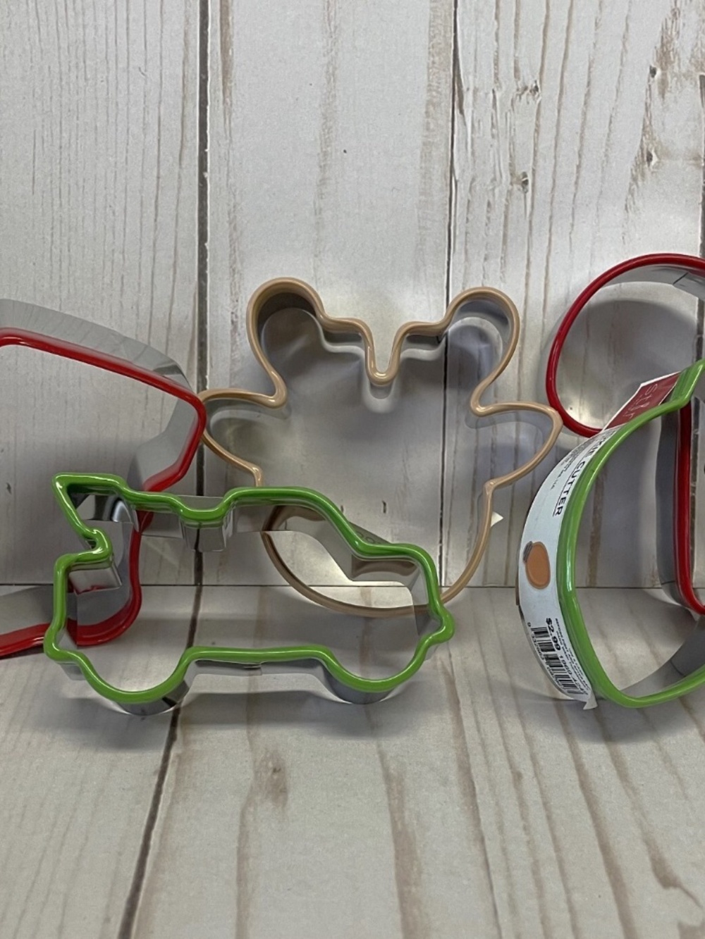 STIR 3" Comfort Grip & Metal Cookie Cutter Christmas Shapes Set of 5 NEW